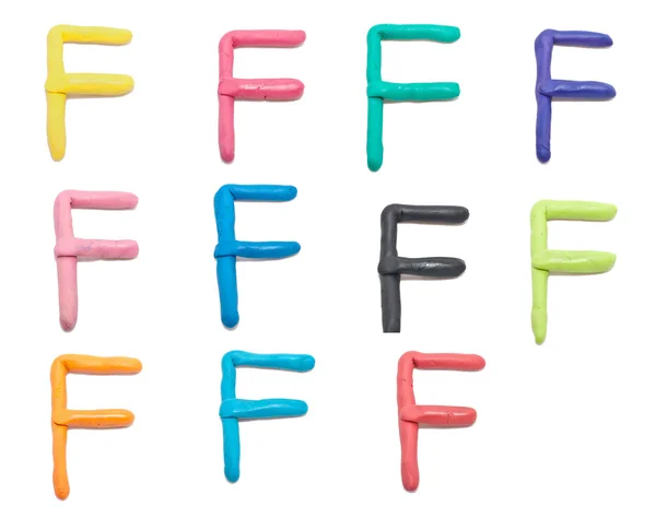 Set of f letter — Stock Photo, Image