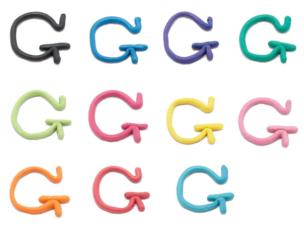 Set of g letter — Stock Photo, Image