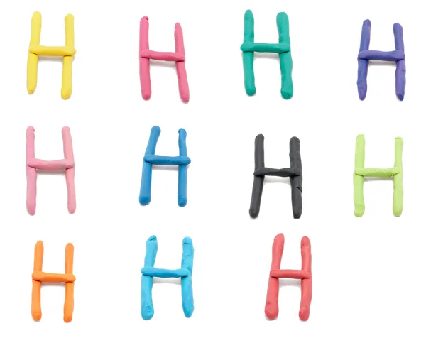Set of h letter — Stock Photo, Image