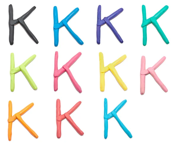 Set di k lettera — Foto Stock