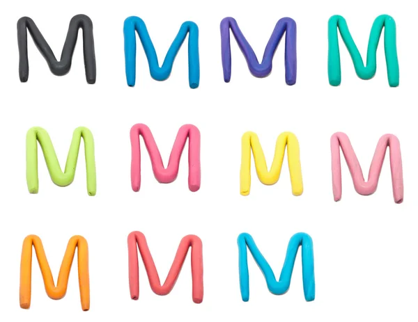 Set of m letter — Stock Photo, Image