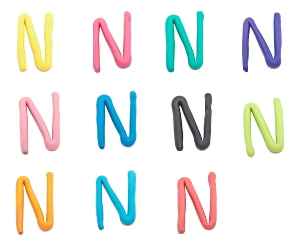 Set of n letter — Stock Photo, Image