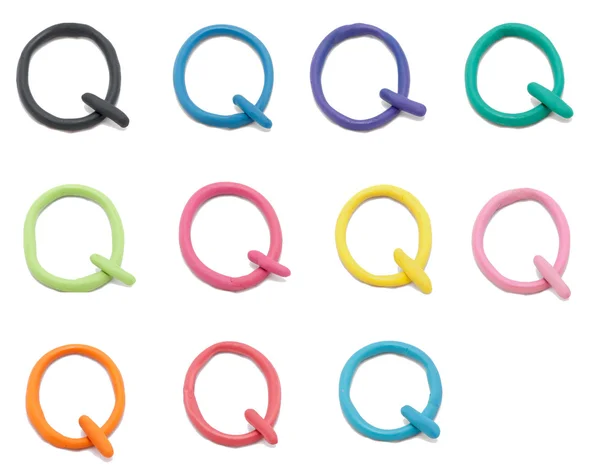 Set of q letter — Stock Photo, Image