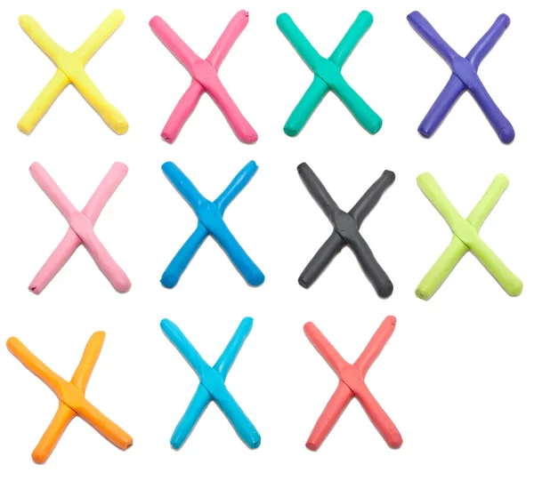 Set of x letter — Stock Photo, Image