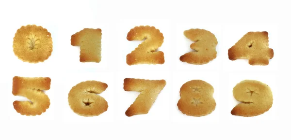 Número do biscoito — Fotografia de Stock