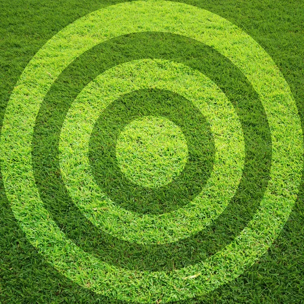 Target grass field — Stock Photo, Image