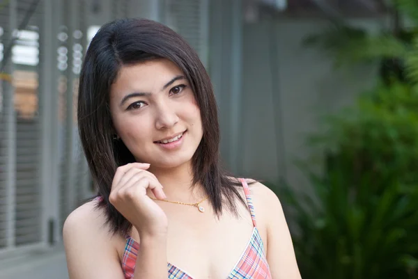Portret pięknej pani Azji — Zdjęcie stockowe