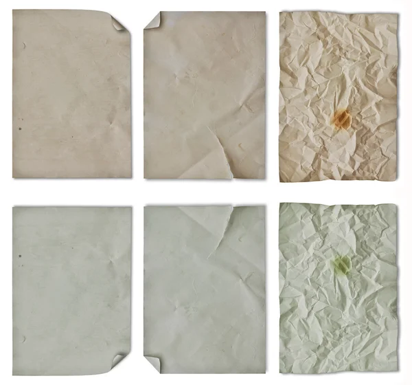Set of blank old papers — Stock Photo, Image