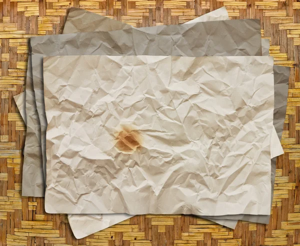 Dizi boş eski kağıtlar — Stok fotoğraf