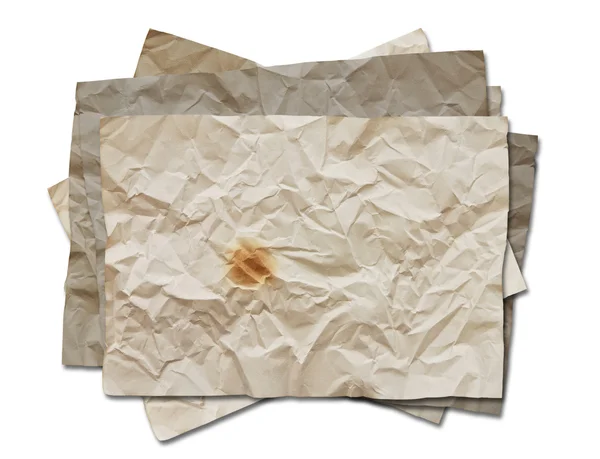 Dizi boş eski kağıtlar — Stok fotoğraf