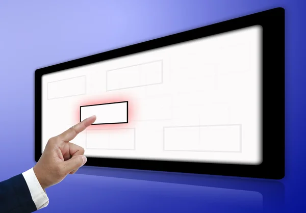 Touch screen computer art work — Stock Photo, Image