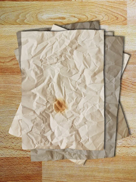 Stos papieru puste vintage — Zdjęcie stockowe