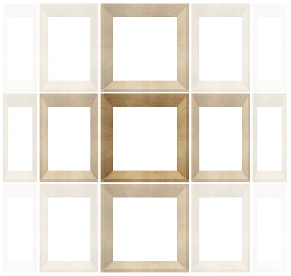 Caja de madera en blanco — Foto de Stock