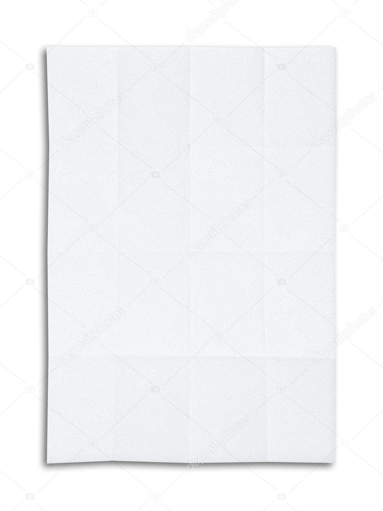 Blank white paper