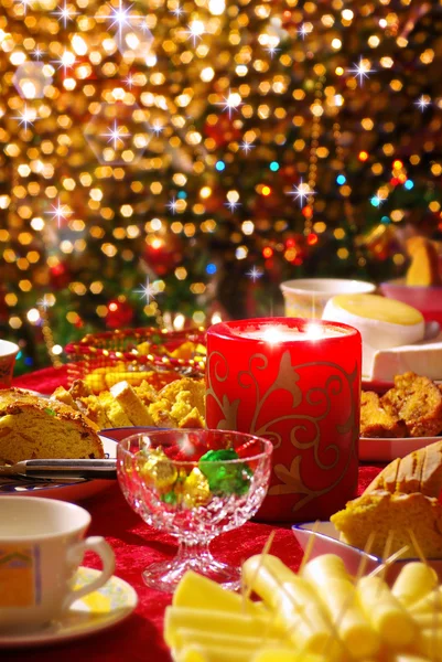 Christmas table set — Stock Photo, Image