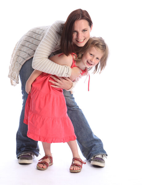 Mother daughter love happy fun and laughter