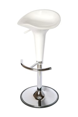 White Design Stool clipart