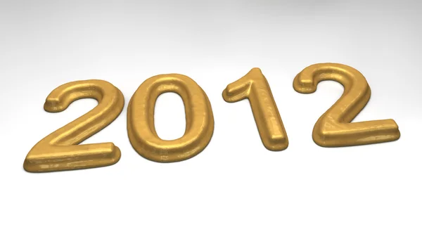 Золотая дата 2012 года тает — стоковое фото