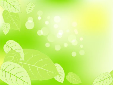 Vector background with leaves clipart