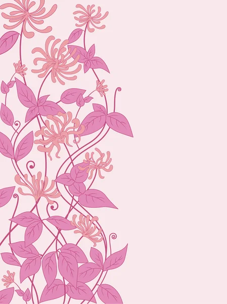 Achtergrond met roze bloemen — Stockvector