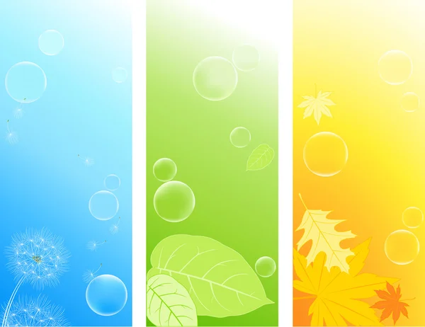 Colored nature backgrounds — Stock Vector