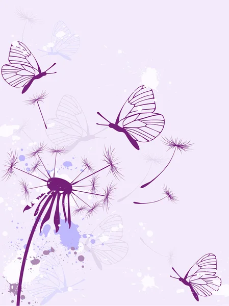 Fondo con mariposas — Archivo Imágenes Vectoriales