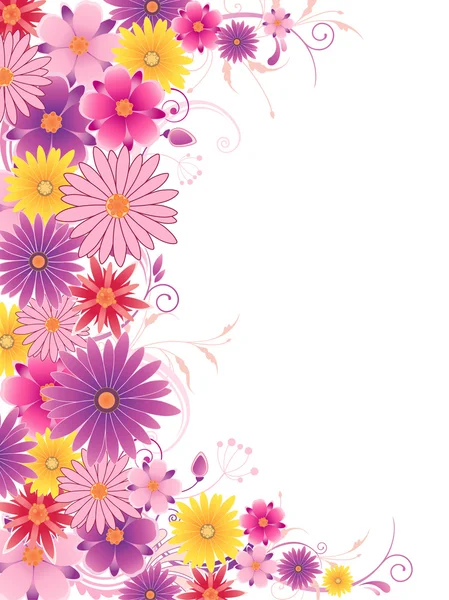 Цветной цветочный фон — стоковый вектор