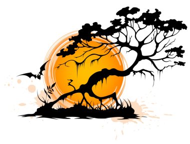 Halloween background clipart