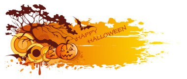 Halloween banner clipart