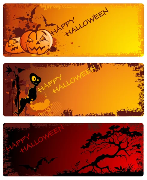 stock vector Halloween banners