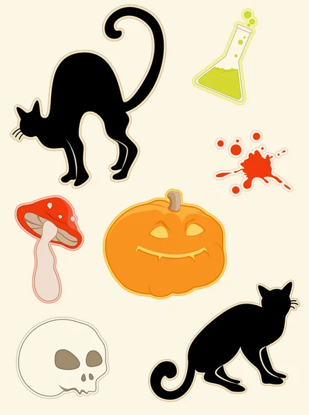 Icônes d'Halloween — Image vectorielle