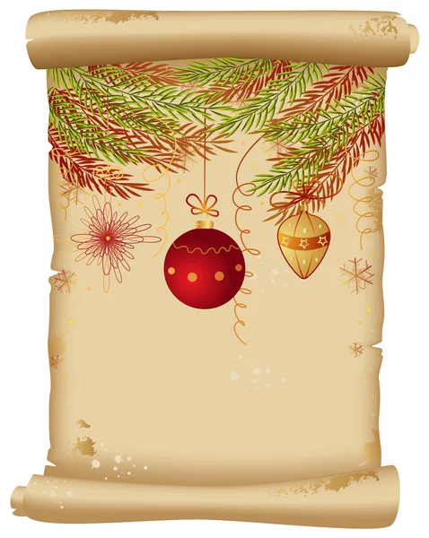 Fondo con árbol de Navidad — Vector de stock