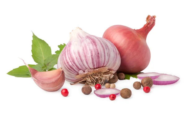 stock image Garlic and onion