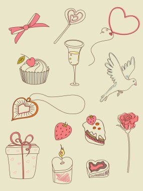 Doodle Valentine clipart