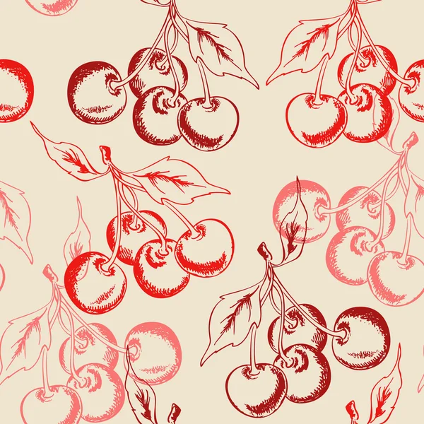 桜のシームレスなパターン — ストックベクタ