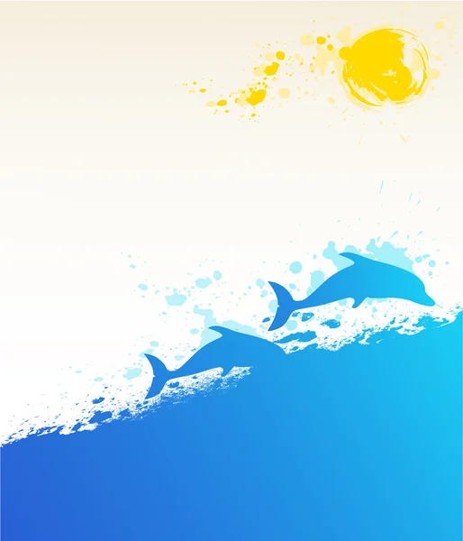 Fonds marin d'été — Image vectorielle