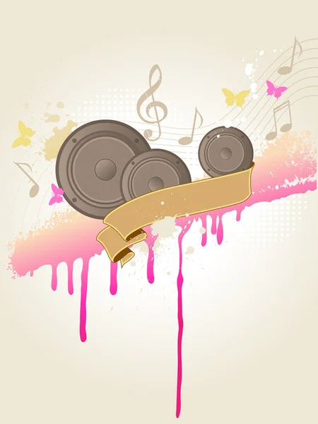 Music background with columns — Stock Vector