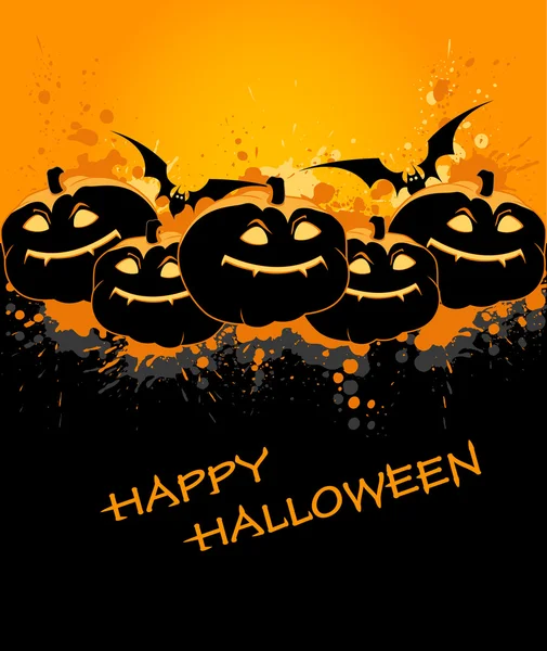Halloween background with pumpkin — Stock Vector