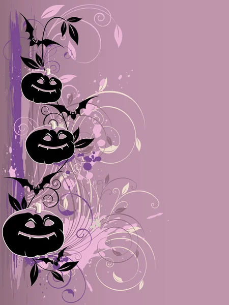 Violet Halloween background — Stock Vector