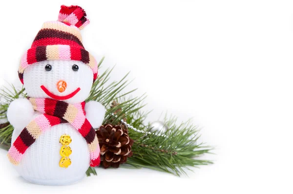 Background with snowman — Stock Photo, Image