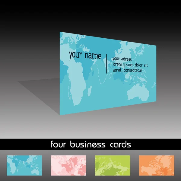 ビジネス カード — ストックベクタ
