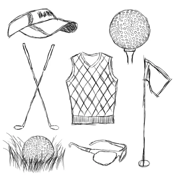 Golf-collectie — Stockvector