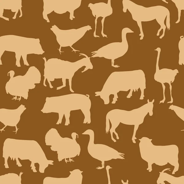 Animals pattern — Stock Vector