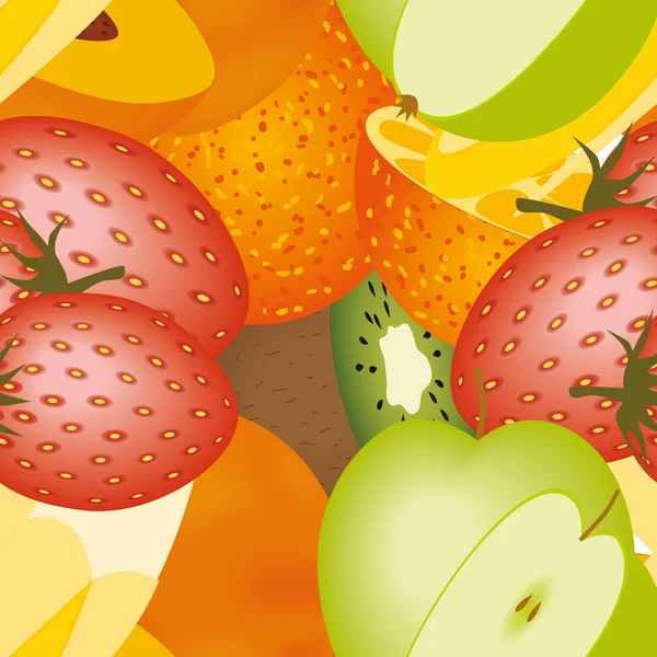 Frukter mönster — Stock vektor