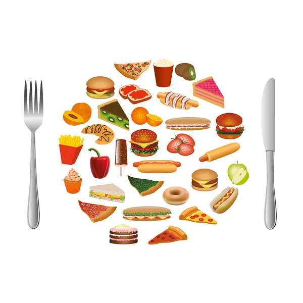 Collecte alimentaire — Image vectorielle