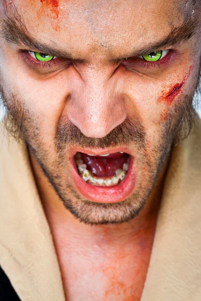 Zombie ojos asustadizos — Foto de Stock
