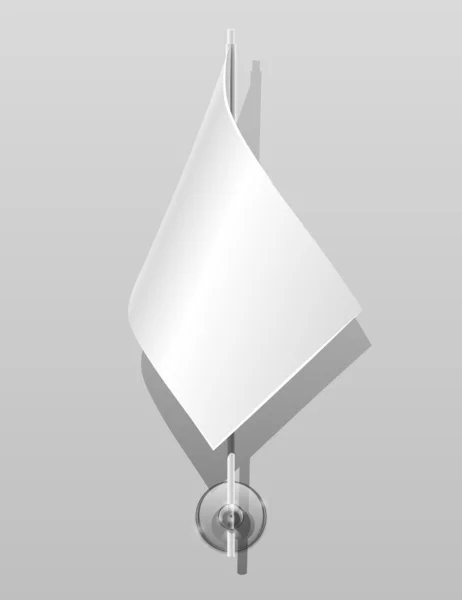 Malé vlajku na stožáru a sací pohár — Stockový vektor