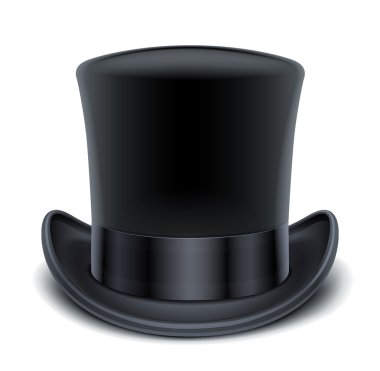 Black top hat clipart