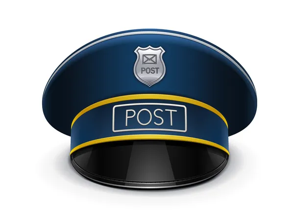 Postman peaked cap — Stock Vector