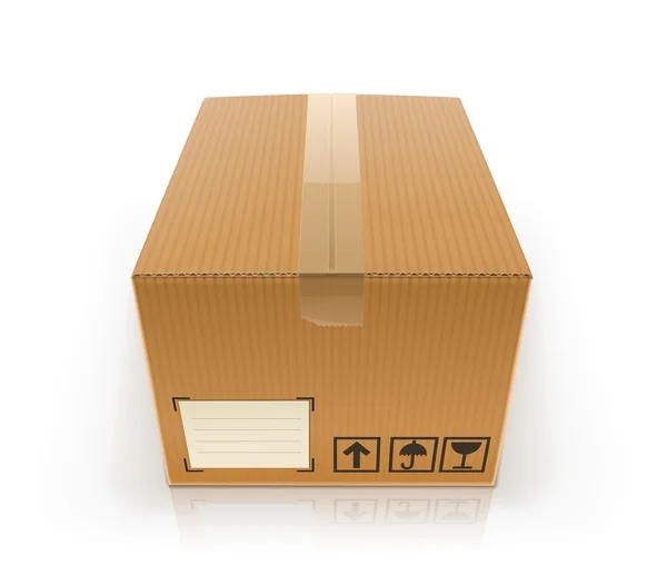 Κλειστά κουτί από χαρτόνι — Διανυσματικό Αρχείο